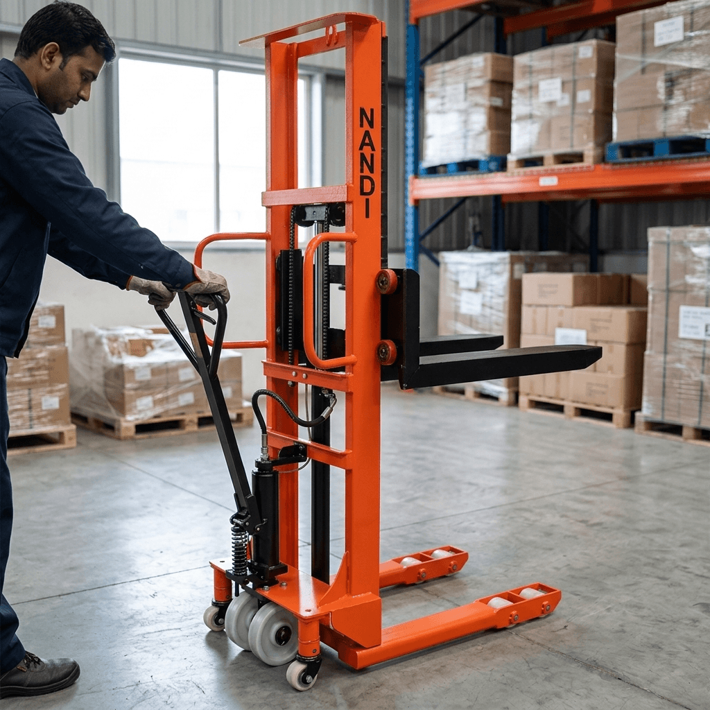 Hydraulic Manual Stacker, view 6