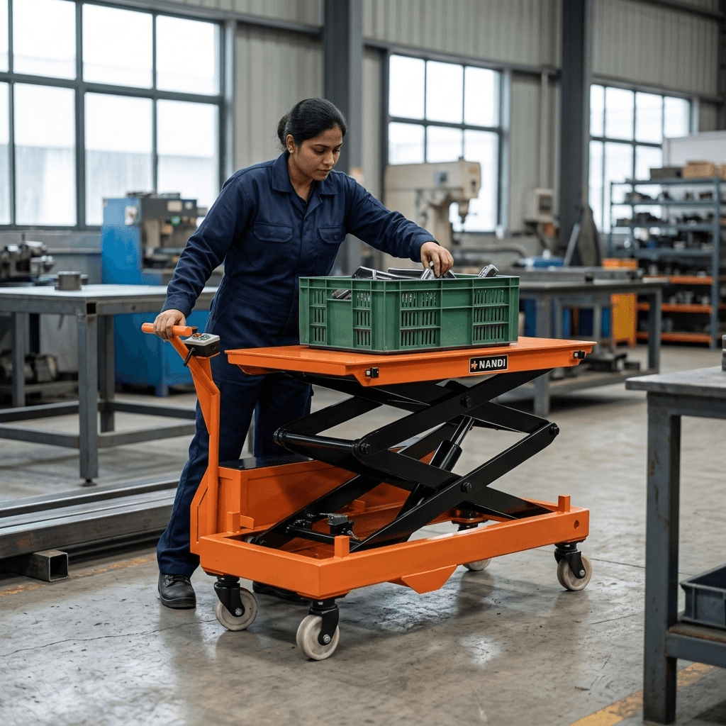 Semi-Electric Scissor Lift, view 5